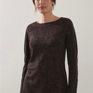Chico’s Knit Top Ponte Python Byrne Tunic